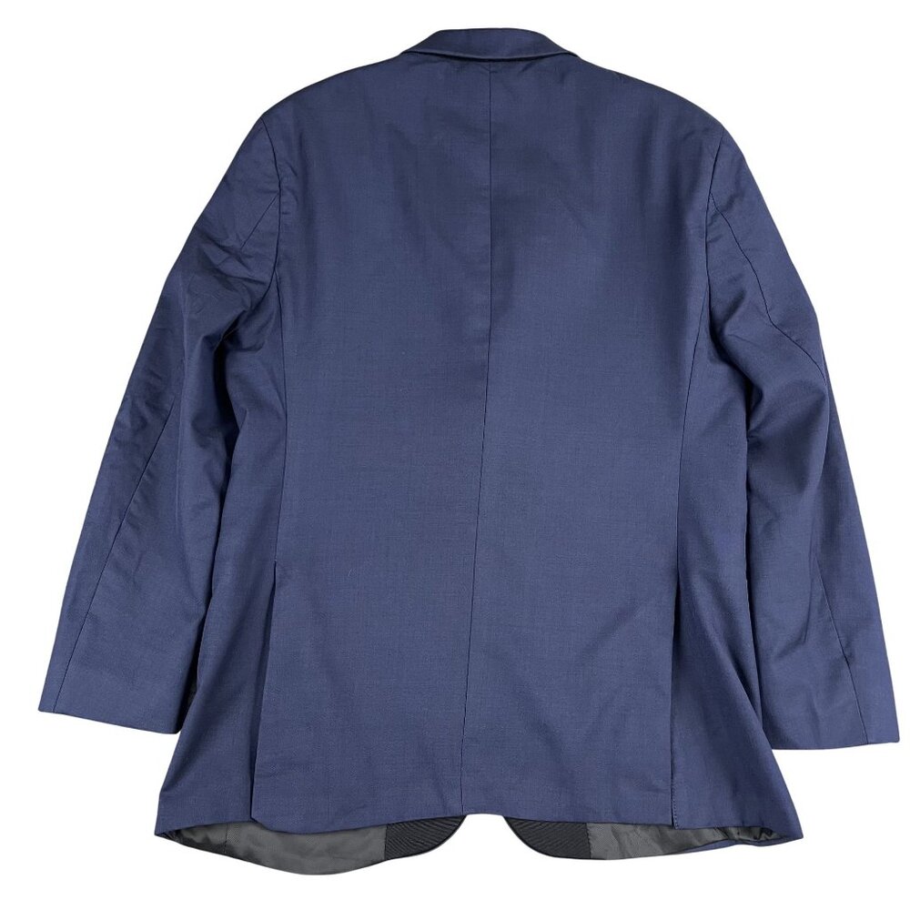 Vera Wang Black Mens Slim Fit Super 120s Blue Tuxedo Jacket 40S - Picture 2 of 9